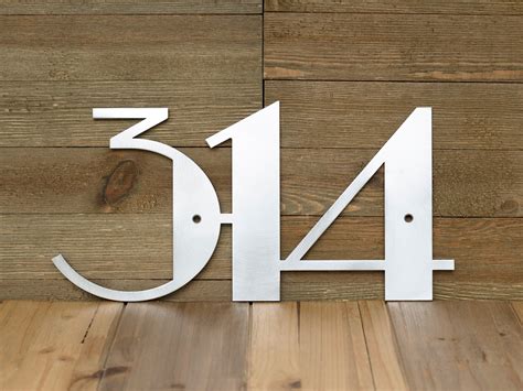 metal art deco house numbers|6 inch outdoor house numbers.